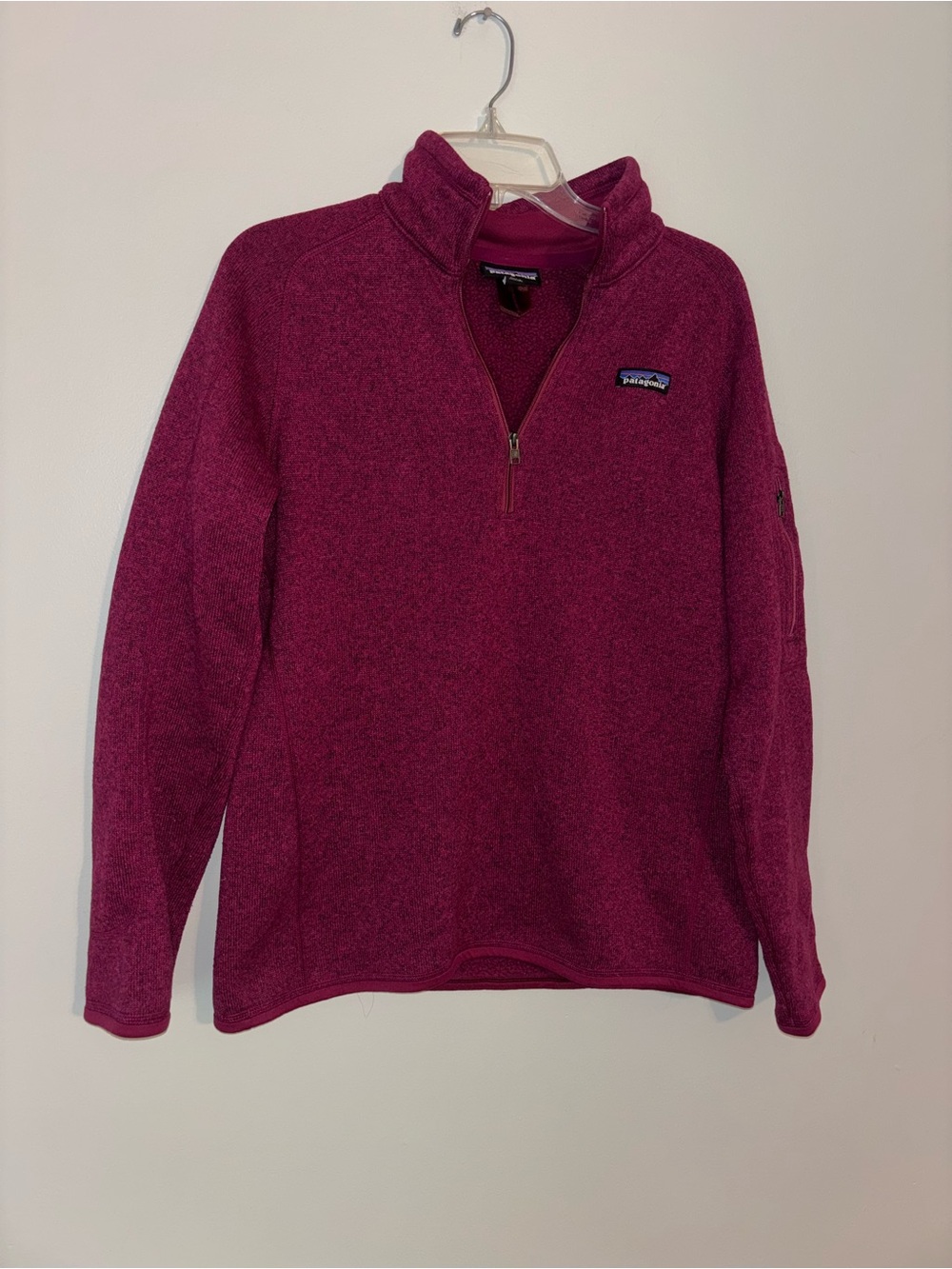 Patagonia Women’s 1/4 zip pull over - Berry Pink